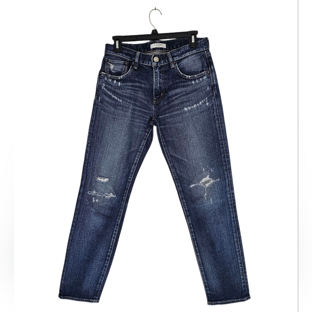 Moussy Indigo Distressed Skinny Jeans